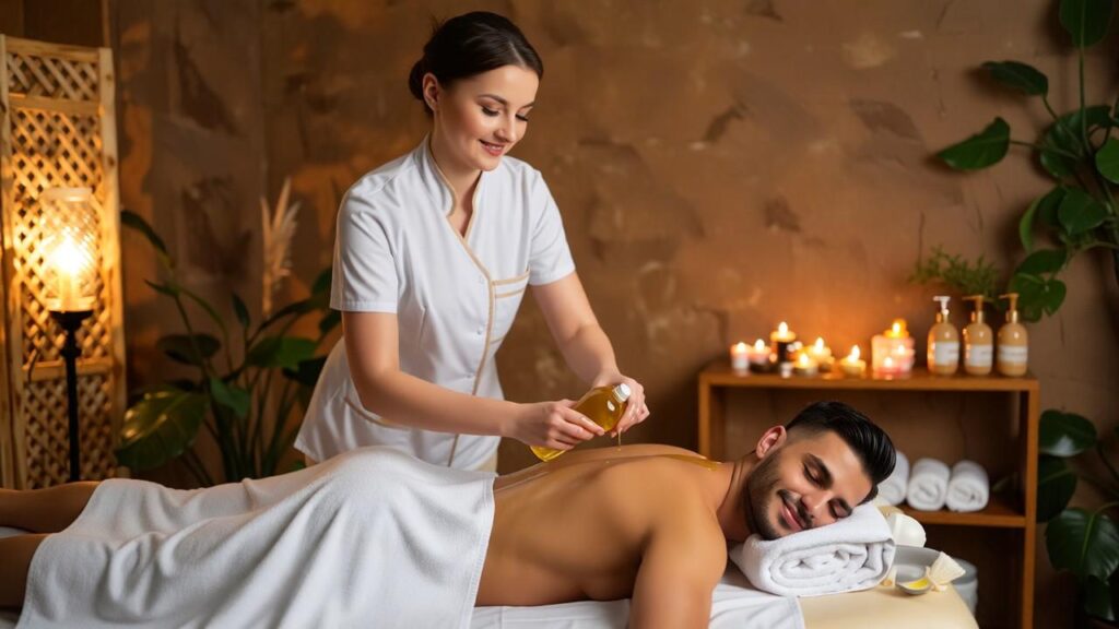 Oil massage in Delhi
